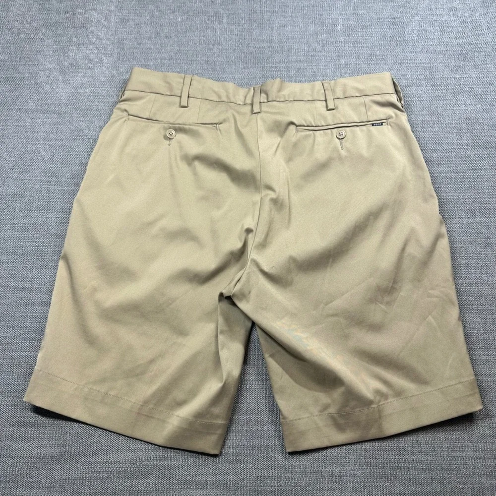 Polo Ralph Lauren Performance Shorts Mens 33 Tan Golf Chino Stretch‎